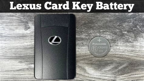 lexus smart card key battery replacement|lexus ux key battery replacement.